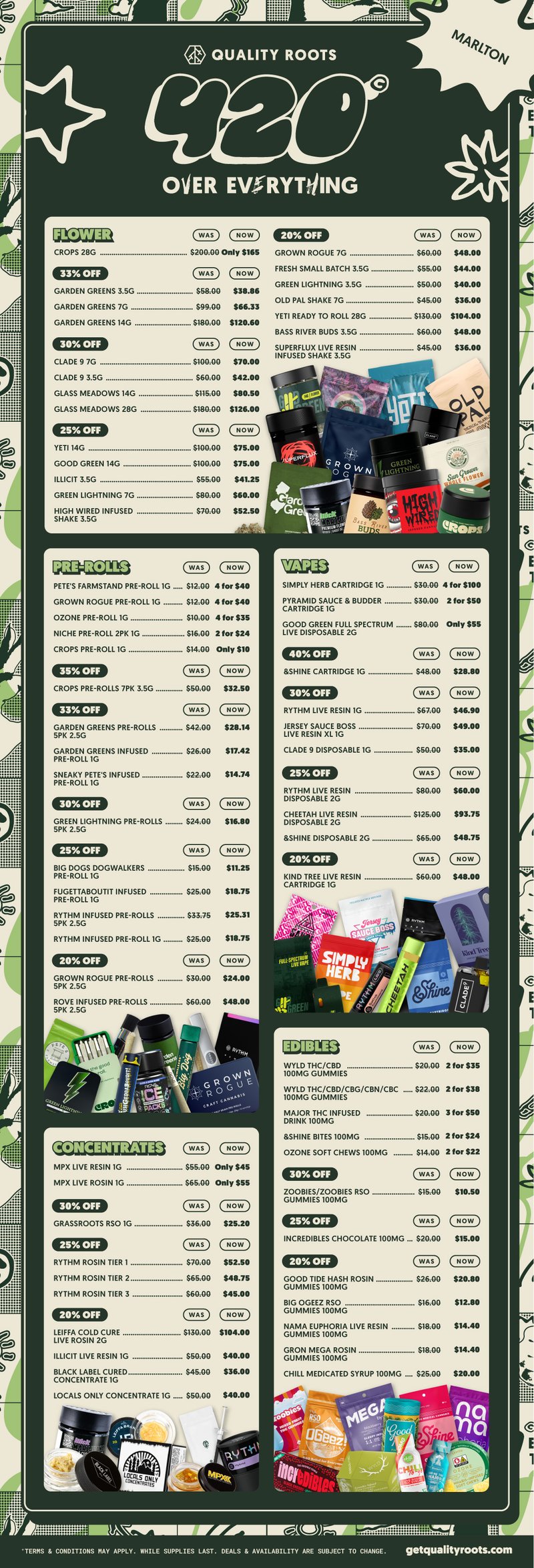 420 Marlton, Evesham NJ Featured Deals near you Quality Roots