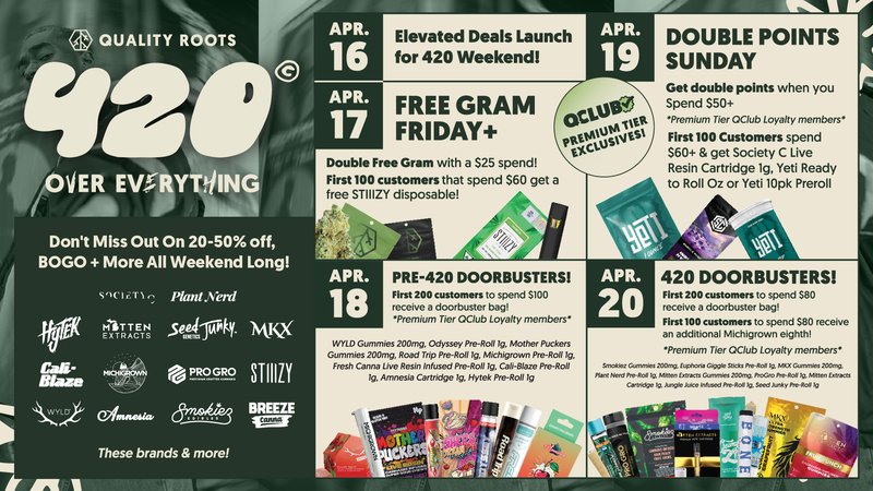 420 Deals Michigan Quality Roots