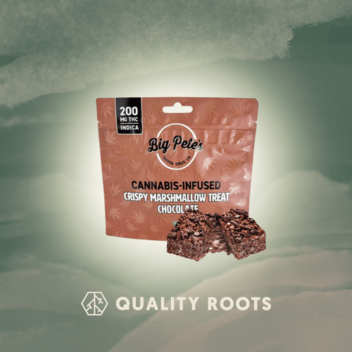 Big Pete's - Chocolate Crispy Marshmallow Treat 200mg Quality Roots