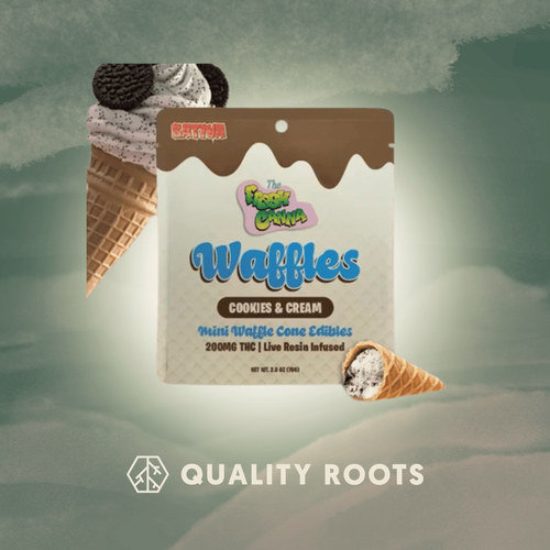 Fresh Canna - Cookies & Cream Live Resin Mini Waffle Cones 200mg Quality Roots