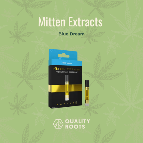 Mitten Extracts - Blue Dream Cartridge 1g Quality Roots 420