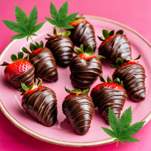 cannabis infused chocolate covered strawberries