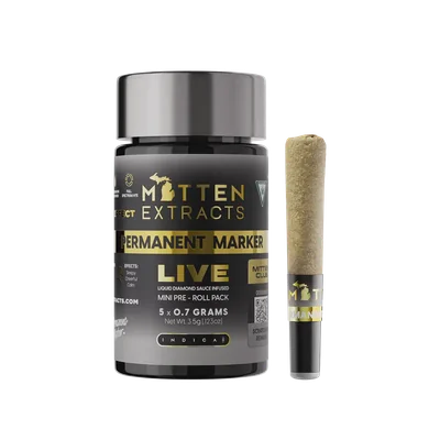 Permanent Marker Live Infused Pre Rolls 5pk