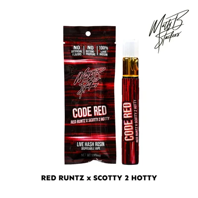 Matty B Code Red Live Rosin Disposable
