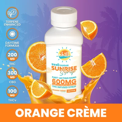 Chill Medicated - Sunrise Orange Creme Zero Sugar Syrup 200mg