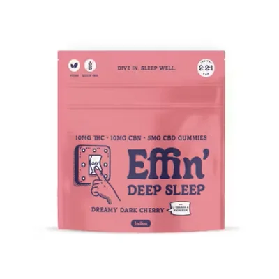 Deep Sleep Dreamy Dark Cherry 2:2:1 THC:CBN:CBD Gummies 100mg