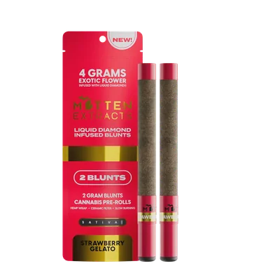Strawberry Gelato Infused Blunts 4g 2pk