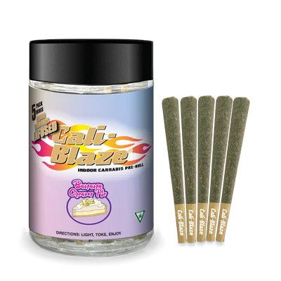 Banana Cream Pie Infused Pre Rolls 5pk