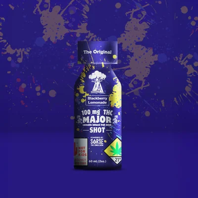 Major - Blackberry Lemonade THC Infused Drink 100mg