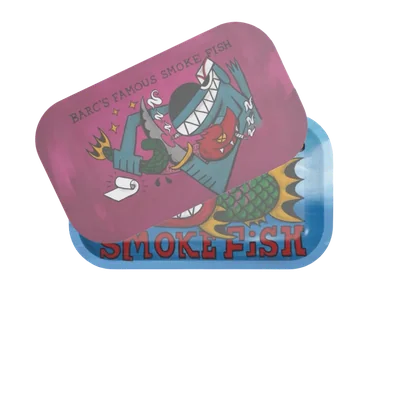 Rolling Tray with Magnetic Cover (7x11) Smoke Fish by BARC