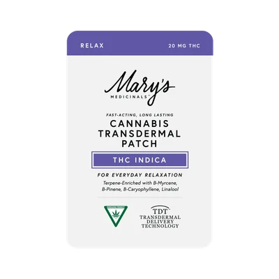 Mary's Medicinals - Relax Indica Transdermal Patch 20mg