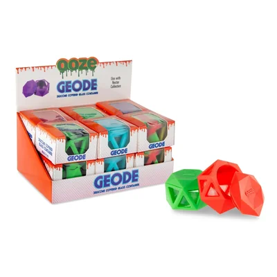 Geode Silicone & Glass Container