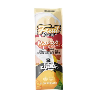 Natural Pulp Cones King Size Mango Cream