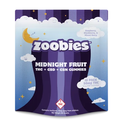 Midnight Fruit 1:1:1 THC:CBN:CBD Gummies 50mg