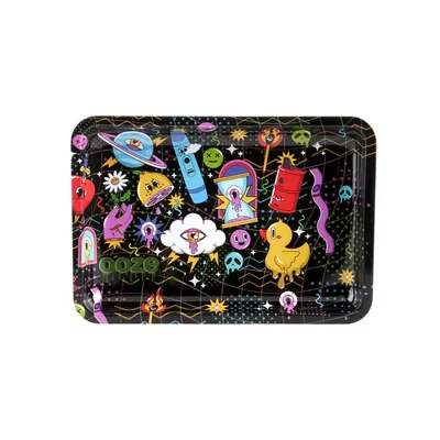 Rolling Tray Metal Time Warp Small