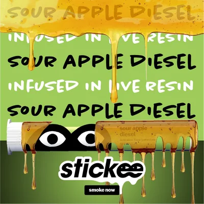 Sour Apple Diesel Live Resin Infused Pre Roll