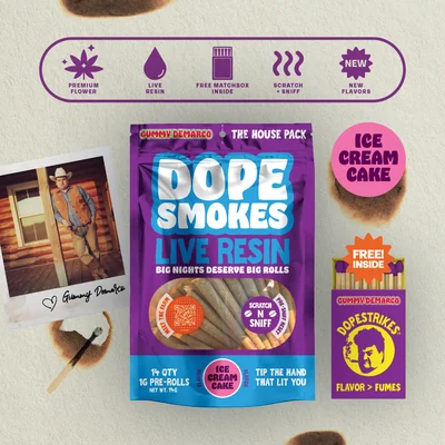 Ice Cream Cake Live Resin Infused Pre Rolls 14pk