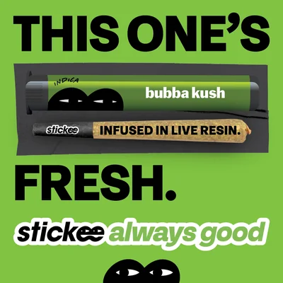 Bubba Kush Live Resin Infused Pre Roll