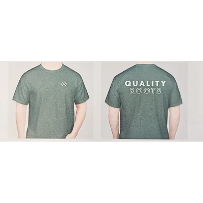 QR Employee Spruce Left Logo Tee Small