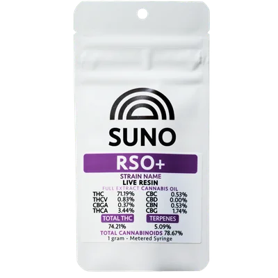 RSO + Caribbean Breeze Live Resin Full Extract Syringe