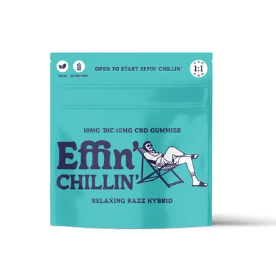 Relaxing Razz Chillin 1:1 THC:CBD Gummies 100mg