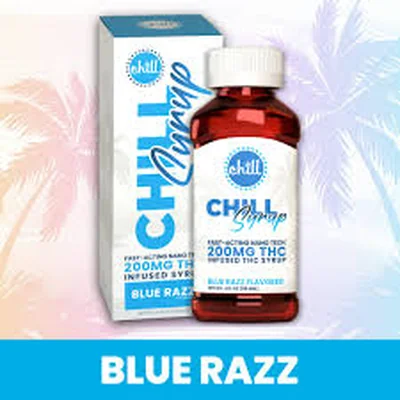 Blue Razz Syrup 100mg