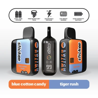 Tiger Rush X Blue Cotton Candy Live Resin Disposable