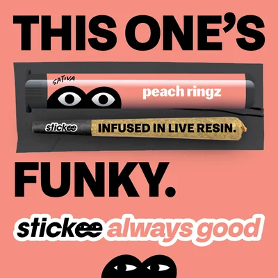 Peach Ringz Live Resin Infused Pre Roll
