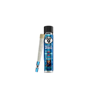 Blue Razzle Bubble Hash and Diamond Infused Pre Roll