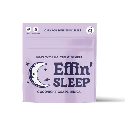 Goodnight Grape Sleep 2:1 THC:CBN Gummies 100mg