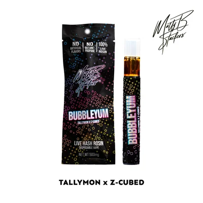 Matty B Bubbleyum Live Rosin Disposable