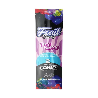 Natural Pulp Cones King Size Very Berry