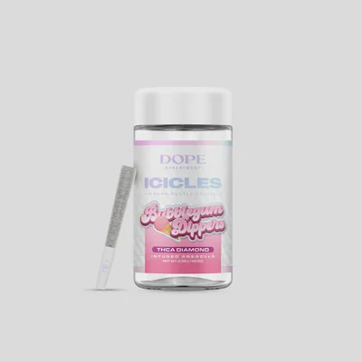 Icicles Bubblegum Dipperz Diamond Infused Pre Rolls 3.5g 5pk