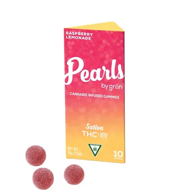 Gron Pearls Raspberry Lemonade Gummies 200mg