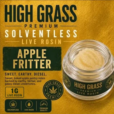 High Grass Premium Apple Fritter Live Rosin