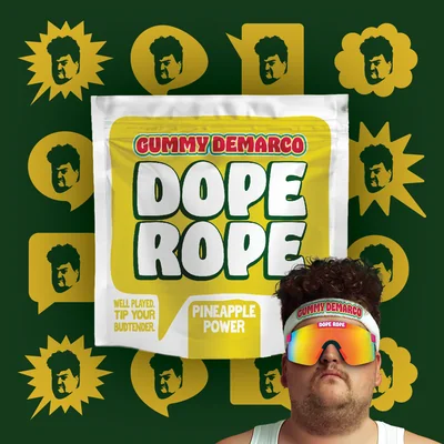 Pineapple Power Gummy Rope 200mg