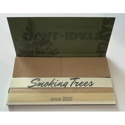 Quality Roots Rolling Papers King Size + Tips "Smoking Trees"
