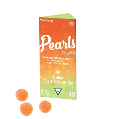 Gron Pearls Tangelo 2:1:1 THC:CBC:CBG Gummies 200mg