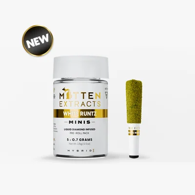 White Runtz Infused Pre Rolls 5pk