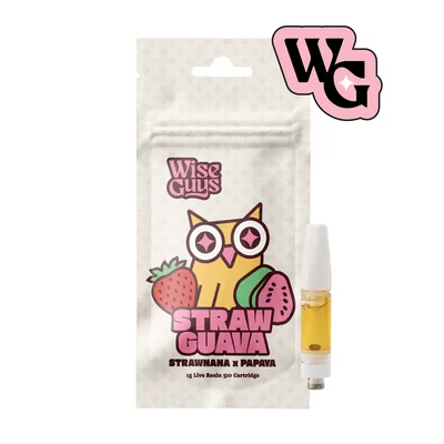 Straw Guava Live Resin Cartridge