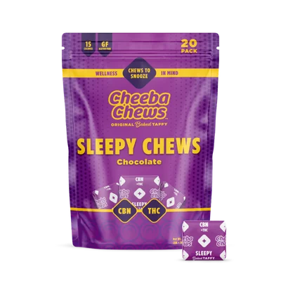 Cheeba Chews - Sleepy 2:1 THC:CBN Chocolate Taffy 100mg