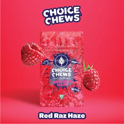 CHOICE Red Raz Haze Gummies 200mg