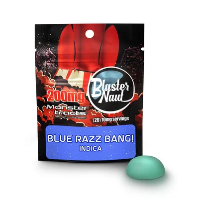 Blue Razz Bang Blaster Naut Single Gummy 200mg