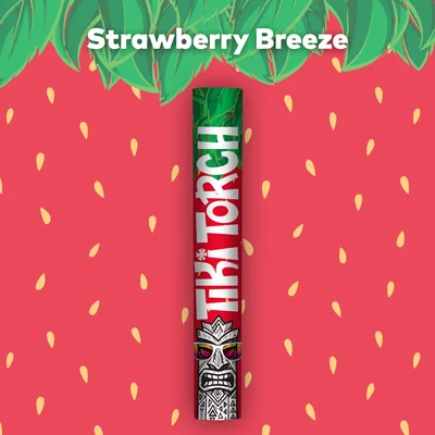 Strawberry Breeze Tiki Torch Infused Pre Roll 1.2g