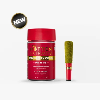 Strawberry Cough Infused Pre Rolls 5pk