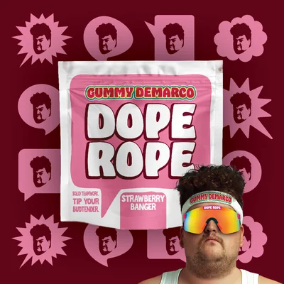 Strawberry Banger Gummy Rope 200mg