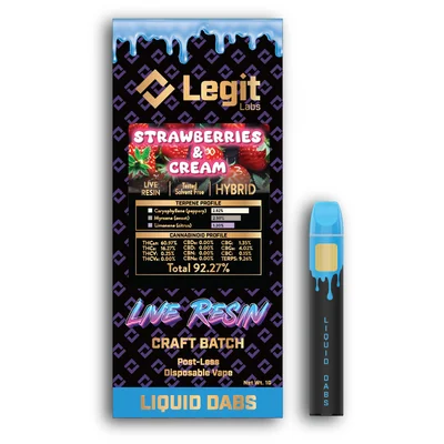 Strawberries & Cream Live Resin Disposable