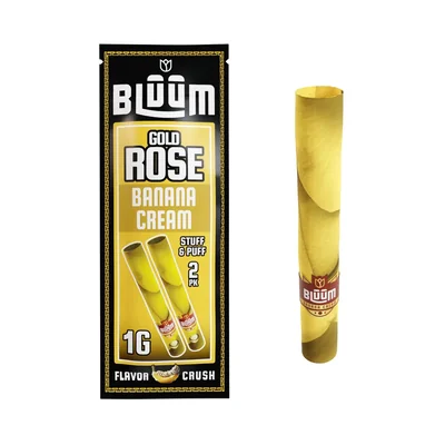 Gold Rose Banana Cream Flower Rolls 2pk