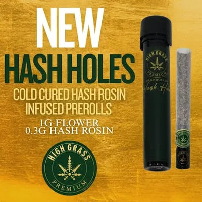 High Grass Premium Bickett OG Hash Hole Infused Pre Roll