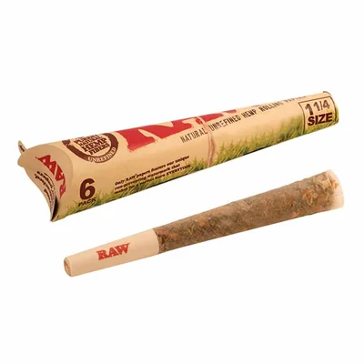 Organic Hemp 1 1/4 Cones 6pk